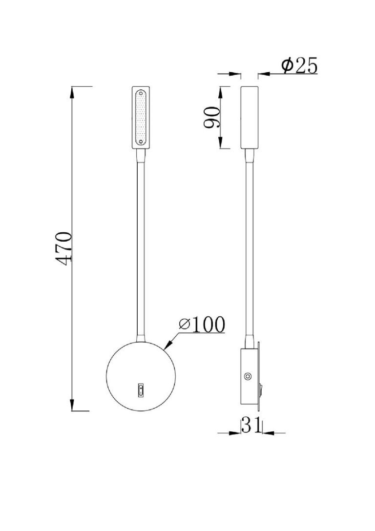 Бра Maytoni Stem C035WL-L3B3K