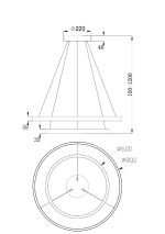 Подвесной светильник Maytoni Rim MOD058PL-L74W4K