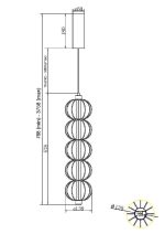 Подвесной светильник Maytoni Golden Cage MOD216PL-L10G3K