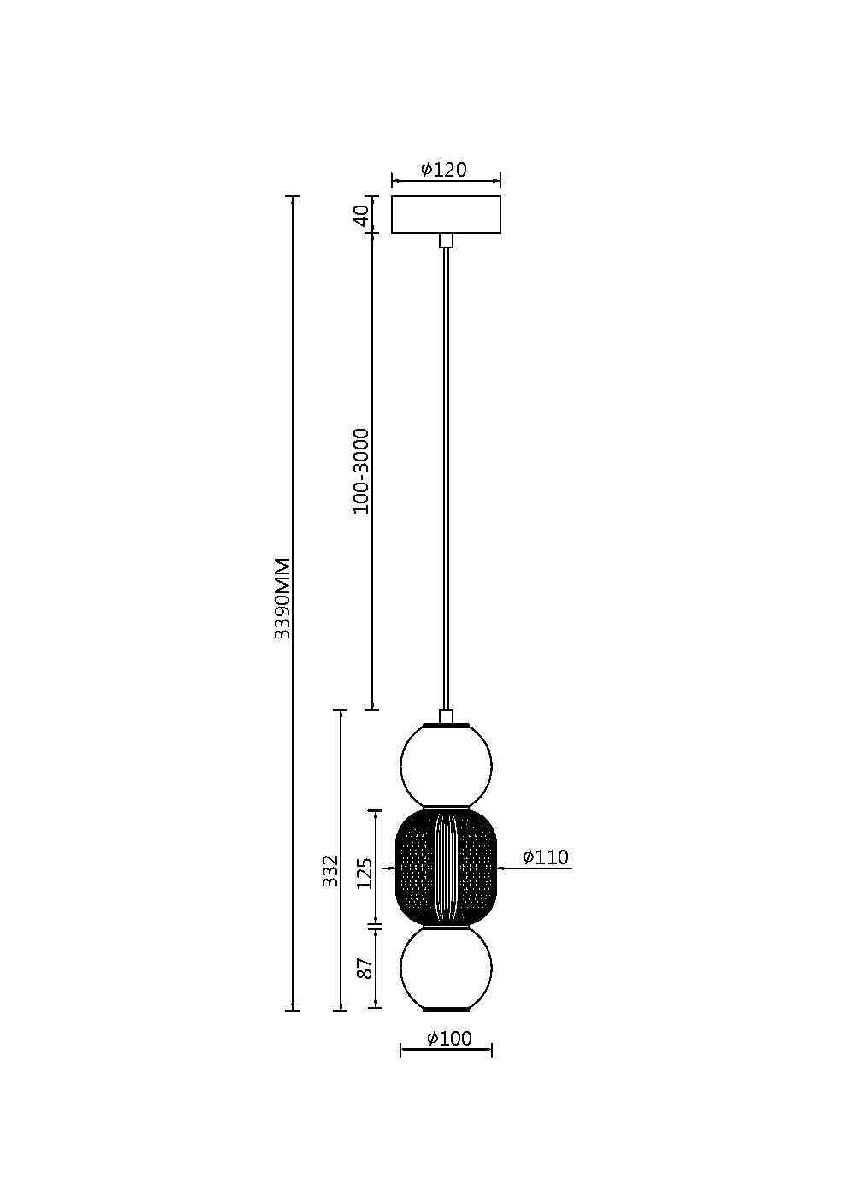 Подвесной светильник Maytoni Drop MOD273PL-L16G3K Подвесной светильник Maytoni Drop MOD273PL-L16G3K