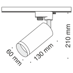 Трековый светильник Maytoni Focus TR004-1-GU10-MG
