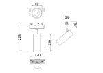 Трековый светильник Maytoni Track lamps TR019-2-7W4K-B
