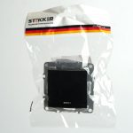 Выключатель 1-клавишный c индикатором Stekker Эрна PSW10-9101-03 49146