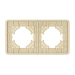Рамка на 2 поста стеклянная Arlight FRM-OMALI-GS-2-GD 049695