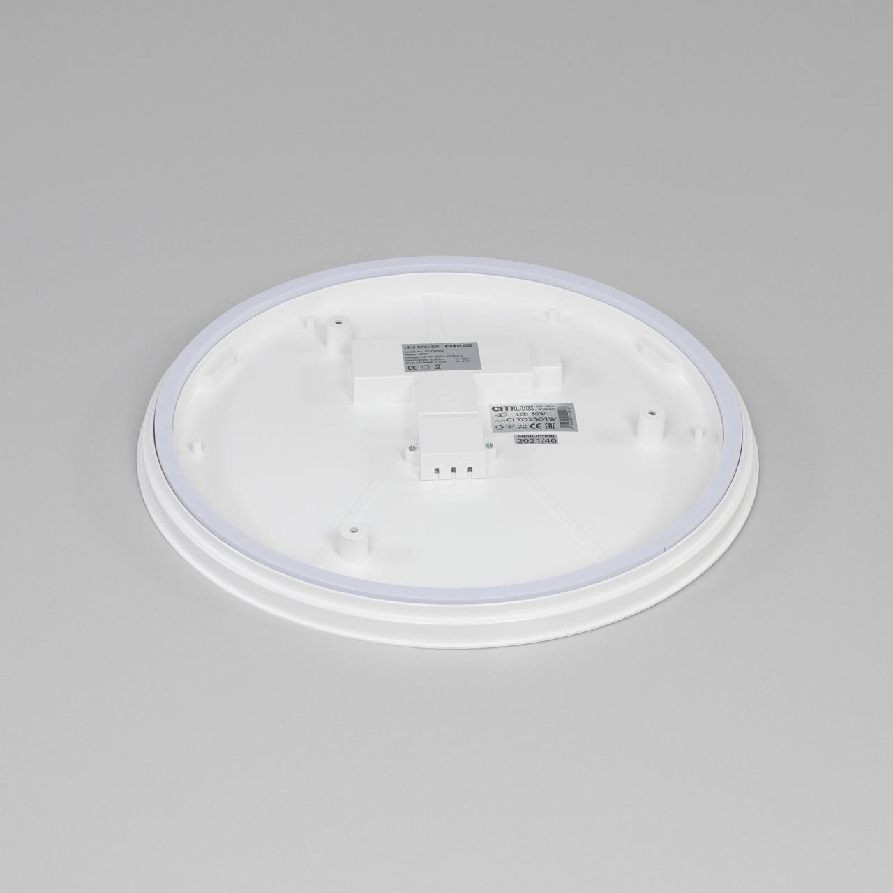 Потолочный светодиодный светильник Citilux Луна CL702301W Потолочный светодиодный светильник Citilux Луна CL702301W