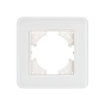 Рамка стеклянная на 1 пост Arlight FRM-OMALI-GS-1-WH 049648