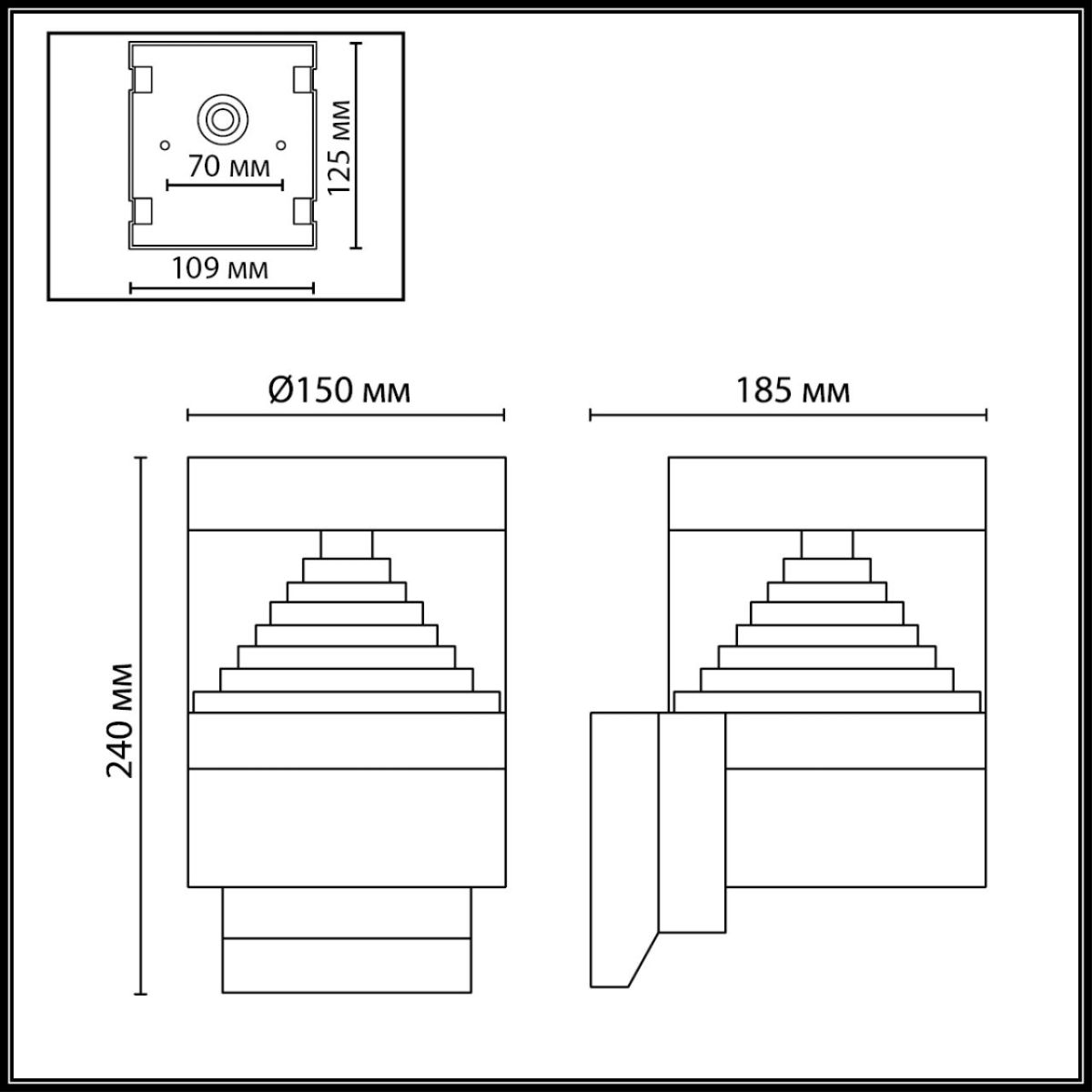 Уличный настенный светильник Odeon Light Nature Hulk 7140/20WL Уличный настенный светильник Odeon Light Nature Hulk 7140/20WL