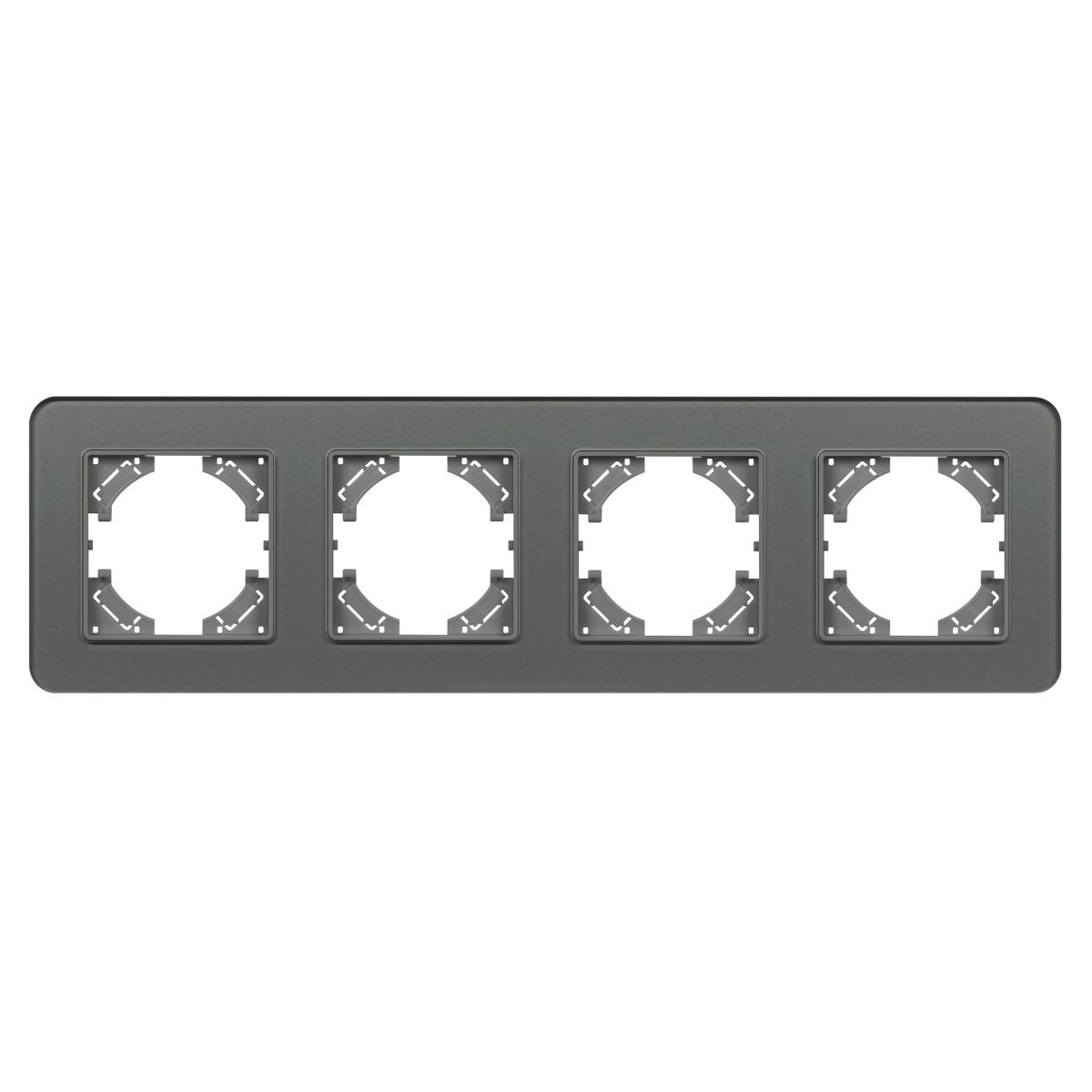 Рамка на 4 поста стеклянная Arlight FRM-OMALI-GS-4-GR 049702 Рамка на 4 поста стеклянная Arlight FRM-OMALI-GS-4-GR 049702