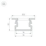 Профиль Arlight PDS-FS-3000 ANOD 040733