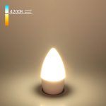 Лампа светодиодная Elektrostandard E27 6W 4200K свеча матовая 4690389055287