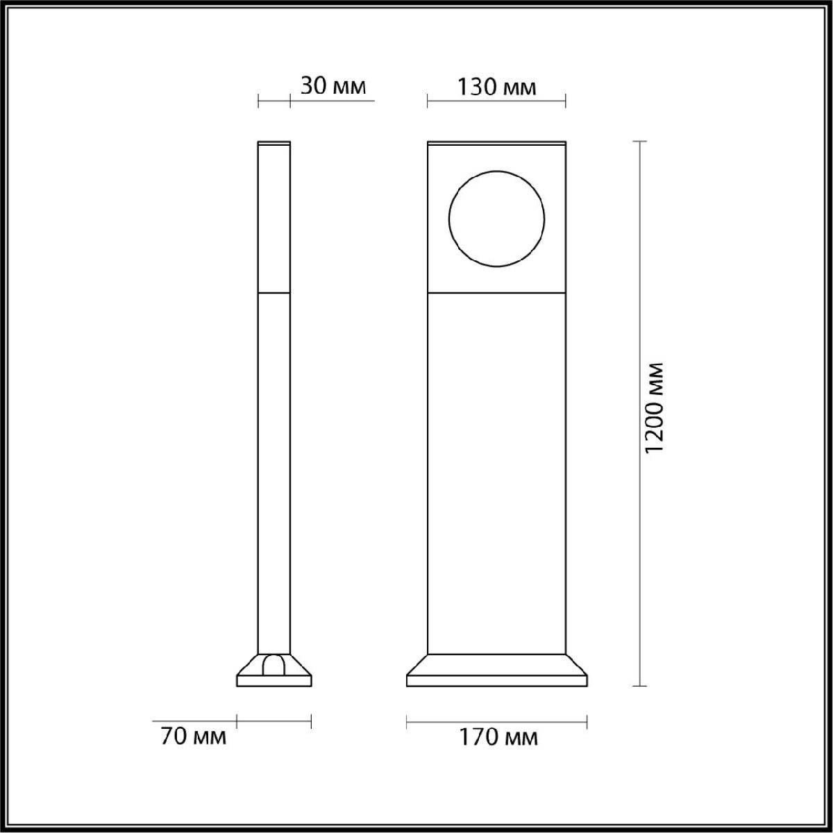 Ландшафтный светильник Odeon Light Como 6653/10GA Ландшафтный светильник Odeon Light Como 6653/10GA