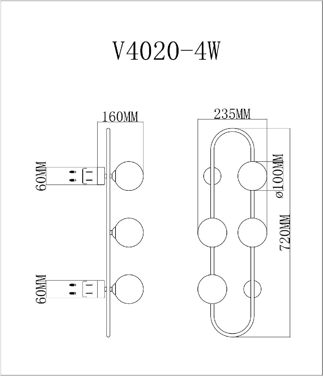 Бра Moderli Krona V4020-4W Бра Moderli Krona V4020-4W