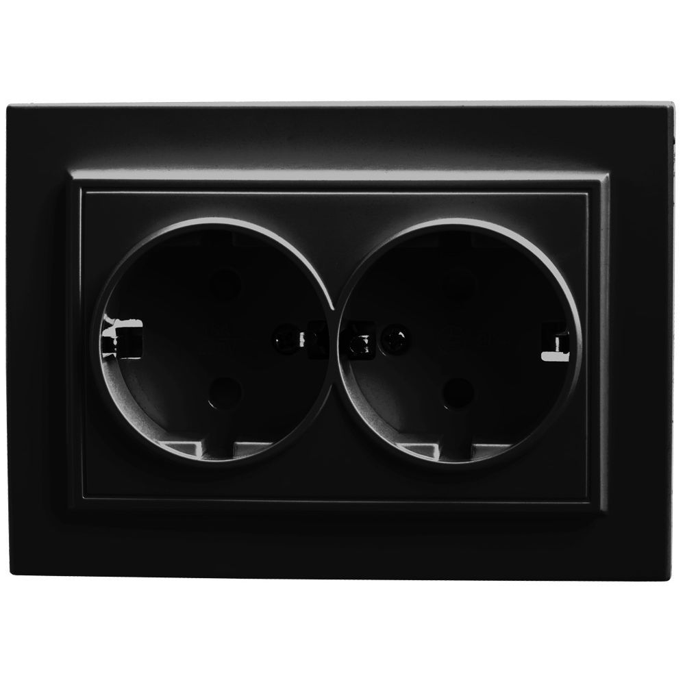 Розетка 2-местная Stekker PST16-9011-03 с защитной шторкой 39482 Розетка 2-местная Stekker PST16-9011-03 с защитной шторкой 39482