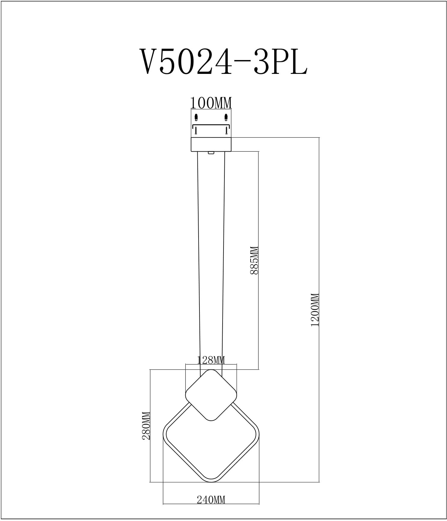 Подвесной светодиодный светильник Moderli Store V5024-3PL Подвесной светодиодный светильник Moderli Store V5024-3PL