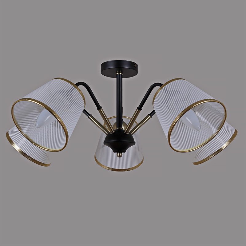 Люстра на штанге Illumico IL0344-5CSQ-79 BK AB Люстра на штанге Illumico IL0344-5CSQ-79 BK AB