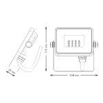 Прожектор светодиодный Gauss Qplus 10W 6500К 690511310