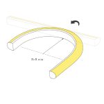 Светодиодная герметичная лента Arlight DMX MOONLIGHT-TOP-B84-16x15mm 24V RGB-PX7 360deg (18 W/m, IP67, 5m, wire x2) 045437