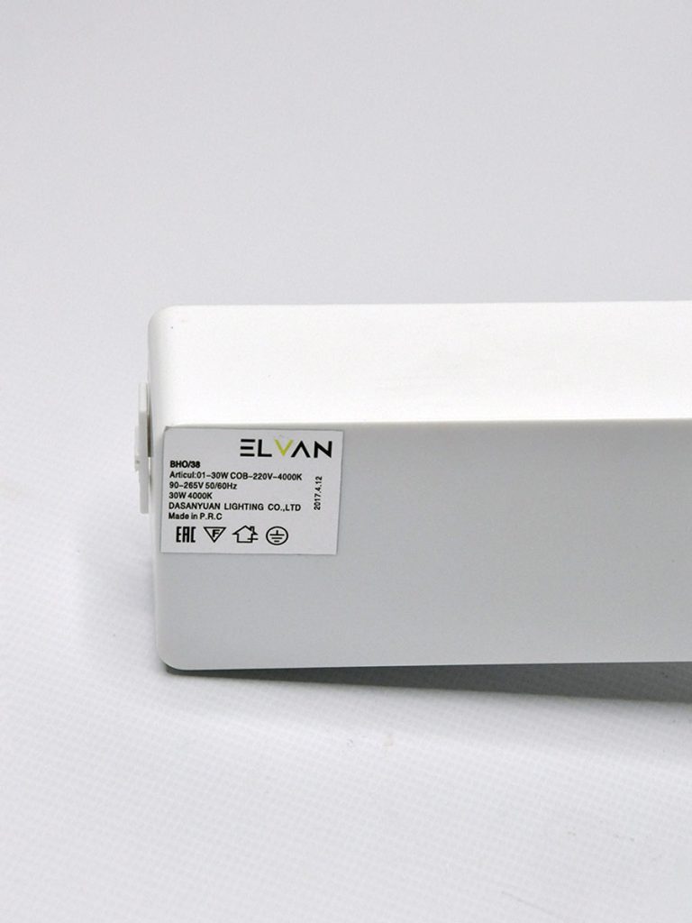 Трековый светильник Elvan ST-01-30-NH-WH