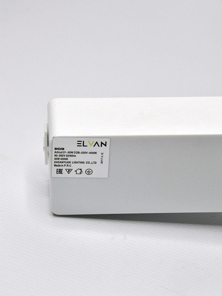 Трековый светильник Elvan ST-01-30-NH-WH Трековый светильник Elvan ST-01-30-NH-WH