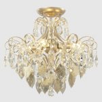 Потолочный светильник Crystal Lux ESMIRALDA PL4 GOLD
