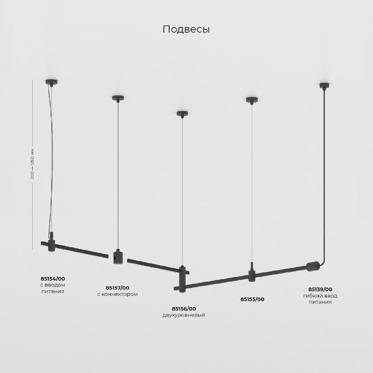 Набор для подвеса Elektrostandard Esthetic Magnetic 4690389202339 85155/00 a065439 Набор для подвеса Elektrostandard Esthetic Magnetic 4690389202339 85155/00 a065439