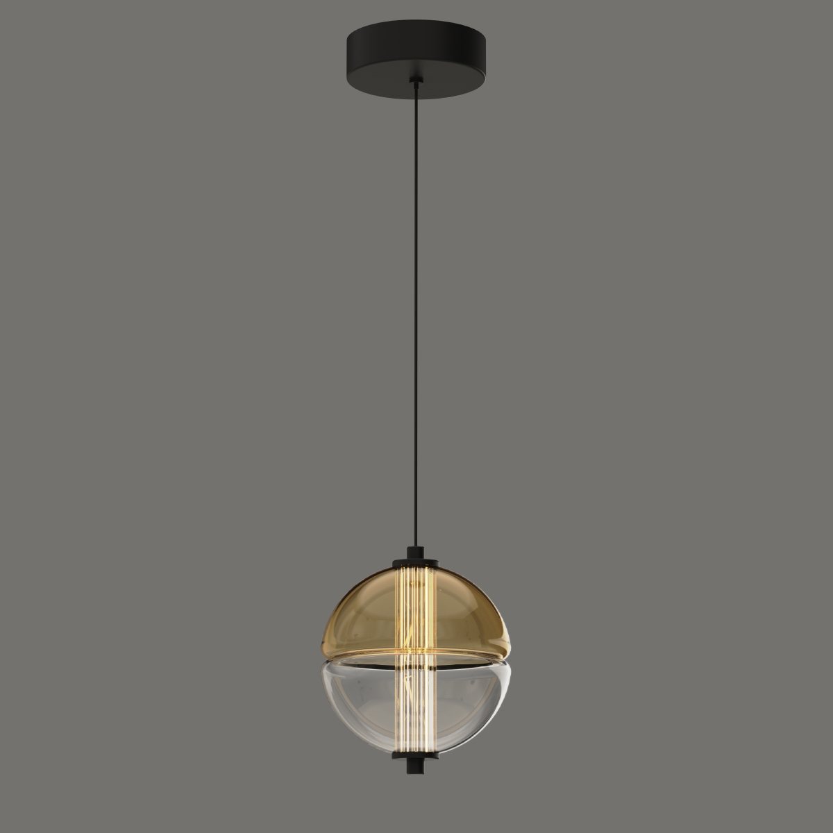 Подвесной светильник Delight Collection MD24022079-1A black/amber Подвесной светильник Delight Collection MD24022079-1A black/amber