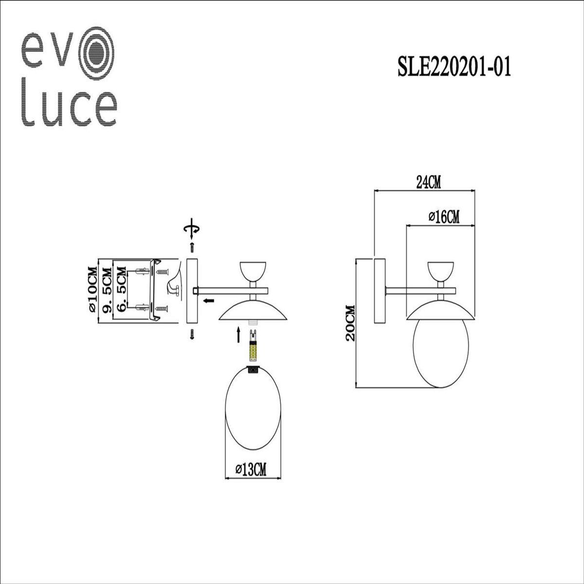 Бра Evoluce Genova SLE220201-01 Бра Evoluce Genova SLE220201-01
