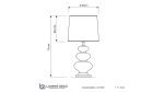 Настольная лампа Lumina Deco Briston LDT 303 F.GD+WT