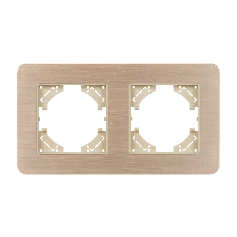 Рамка на 2 поста алюминиевая Arlight FRM-AKIRY-AL-2-GD 049726