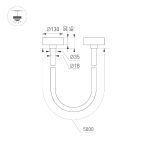 Подвесной светильник Arlight SP-TROPIC-SURFACE-R18-L5000-58W Day4000 (GD, 360 deg, 230V) 043398