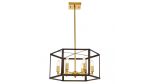Подвесная люстра Lumina Deco Lorton LDP 1142-6 BK+MD