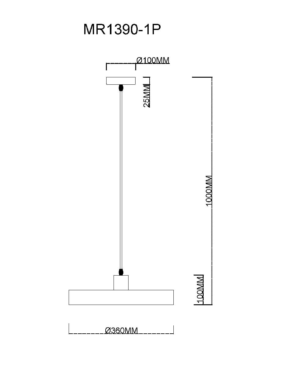 Подвесной светильник MyFar Ria MR1390-1P Подвесной светильник MyFar Ria MR1390-1P