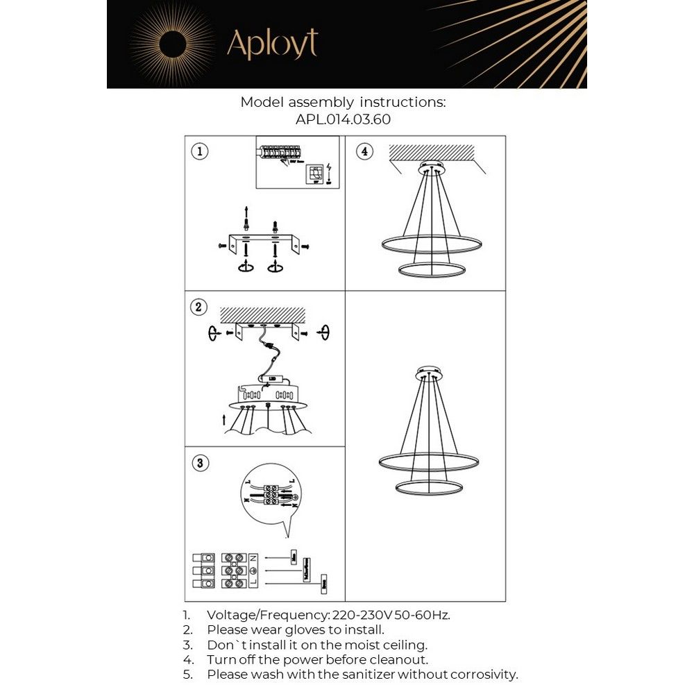 Подвесная люстра Aployt Lunet APL.014.03.60 Подвесная люстра Aployt Lunet APL.014.03.60