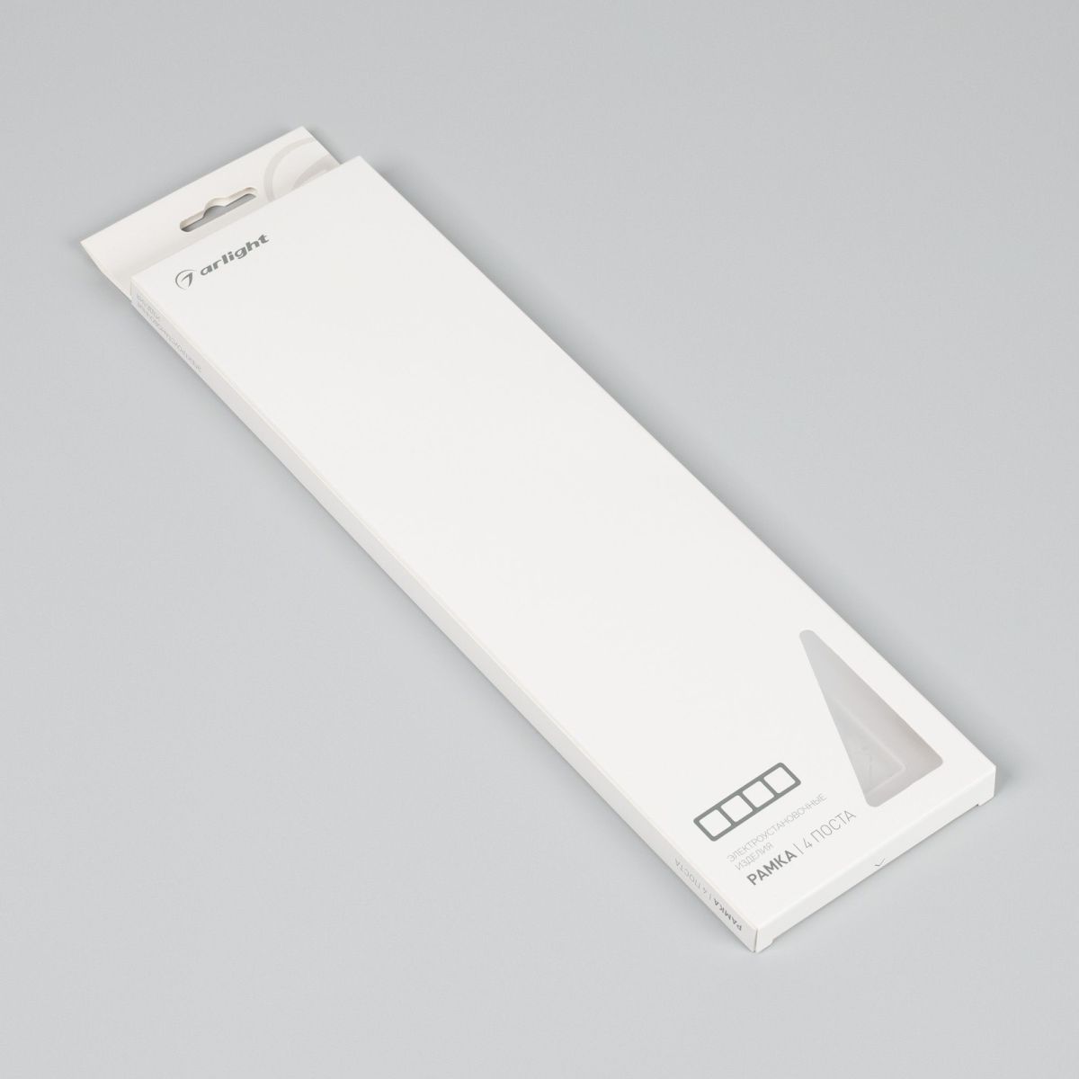 Рамка на 4 поста стеклянная Arlight FRM-OMALI-GS-4-GR 049702 Рамка на 4 поста стеклянная Arlight FRM-OMALI-GS-4-GR 049702