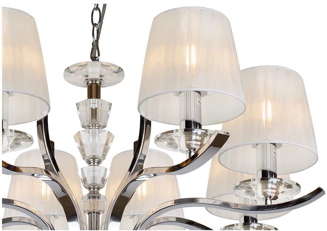 Подвесная люстра iLamp Omega RM5231/8CR Подвесная люстра iLamp Omega RM5231/8CR