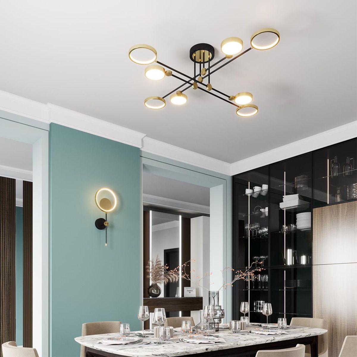 Потолочная люстра Odeon Light Denzel 4320/75CL Потолочная люстра Odeon Light Denzel 4320/75CL