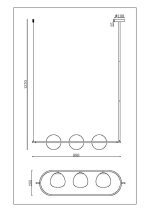 Подвесной светильник Maytoni Erich MOD221PL-03BS