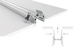 Профиль с экраном Arlight S2-LINIA69-F-2500 ANOD+OPAL 021177
