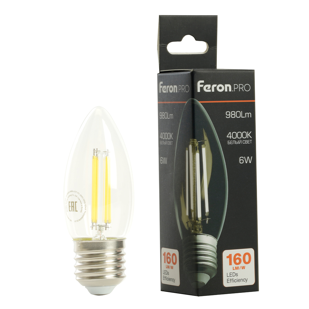 Светодиодная лампа Feron LB-1206 E27 6W 6400K 51240 Светодиодная лампа Feron LB-1206 E27 6W 6400K 51240