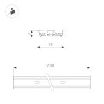 Трек Arlight MAG-VIBE-TRACK-257-3000 (BK-BK) 053253