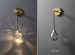 Бра DeLight Collection Crystal rock II 9701W brass