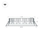 Встраиваемый светильник Arlight MS-MIST-BUILT-R220-30W Day4000 (WH, 110 deg, 230V) 039064