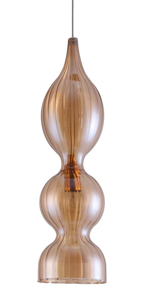 Подвесной светильник Crystal Lux Iris SP1 B Amber Подвесной светильник Crystal Lux Iris SP1 B Amber