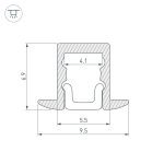 Алюминиевый профиль Arlight ARH-Micro-F-W4-2000 Anod 036400
