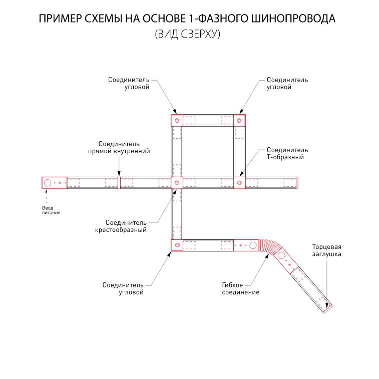 Шинопровод встраиваемый однофазный Elektrostandard Track Rail WH Recessed 4690389178535 Шинопровод встраиваемый однофазный Elektrostandard Track Rail WH Recessed 4690389178535