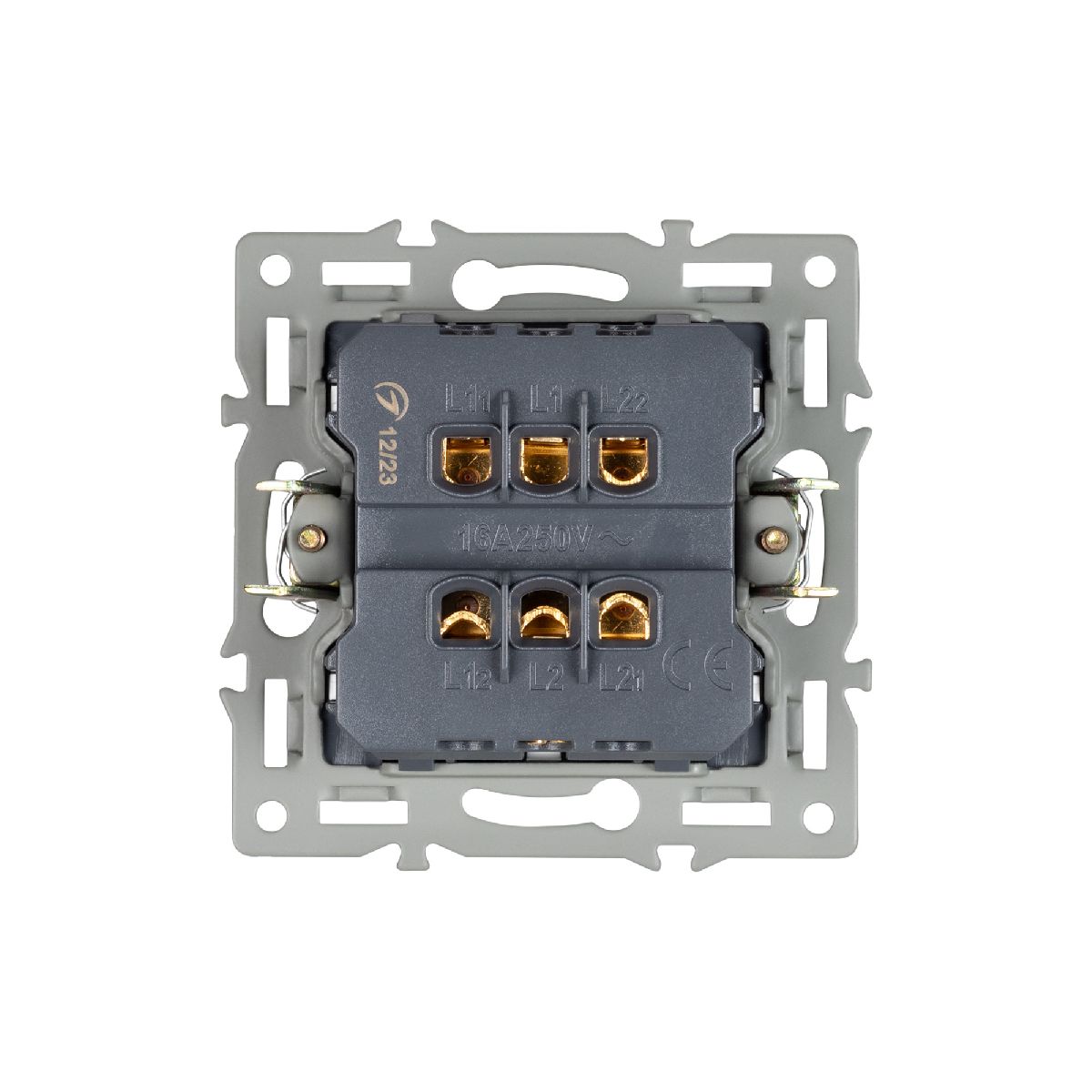 Механизм выключателя двухклавишный проходной Arlight SWT-MKP2-PL-WH (250V, 16A) 043727 Механизм выключателя двухклавишный проходной Arlight SWT-MKP2-PL-WH (250V, 16A) 043727