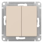 Выключатель 2-клавишный с самовозвратом, сх.5, 10АХ Systeme Electric AtlasDesign ATN000217