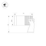Прожектор Arlight KT-WATER-R32-4W RGBW (SL, 30 deg, 12V) 038173