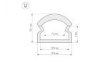 Профиль Arlight WPH-LINE-1210R-2000 OPAL 023303