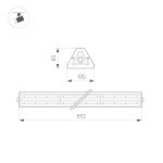 Линейный светильник Arlight SP-LAGERN-L630-100W Day5000 052027
